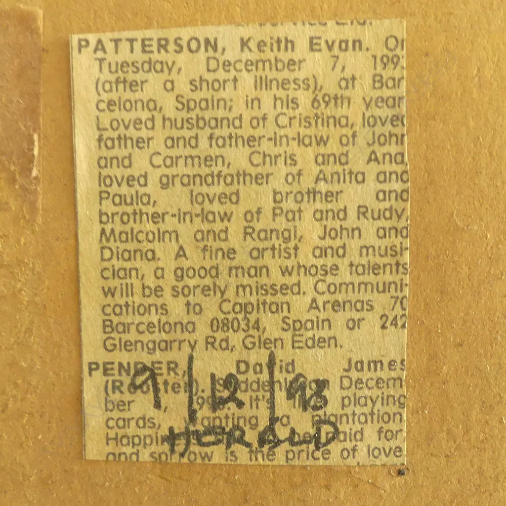 Keith Patterson (1925-93) Image 1++