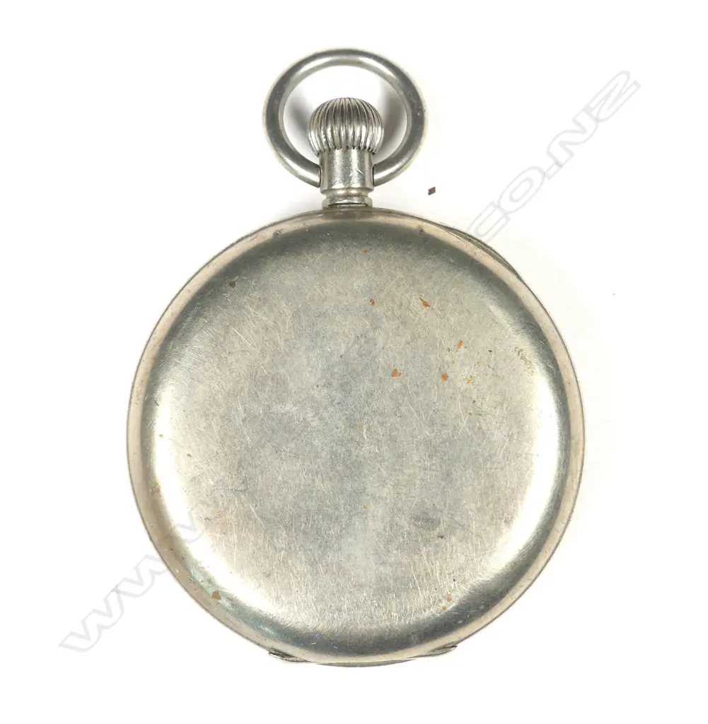 An early 20thC Rolex steel cased pocket watch Image 1++