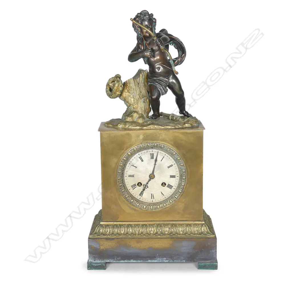 A French Louis Philippe gilt bronze mantel clock Image 1++
