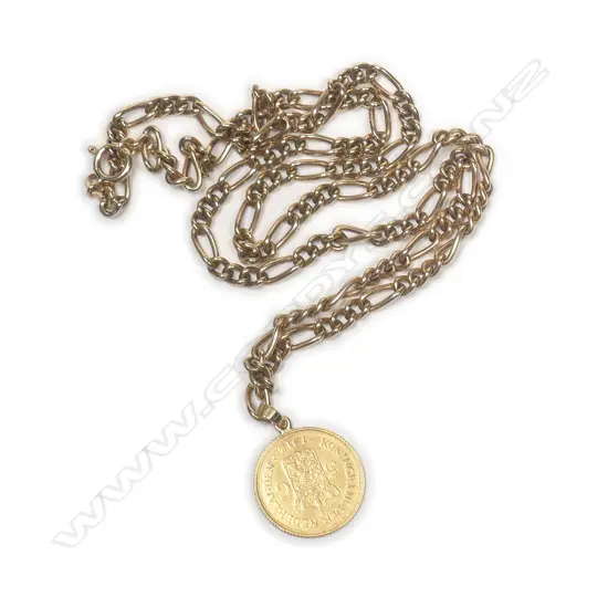 A 1912 Netherlands 5 Gulden coin