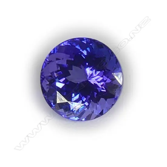 A 5.1ct round facet cut tanzanite