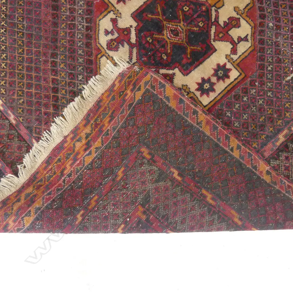 An all wool mixed weave Berjusta rug Image 1++
