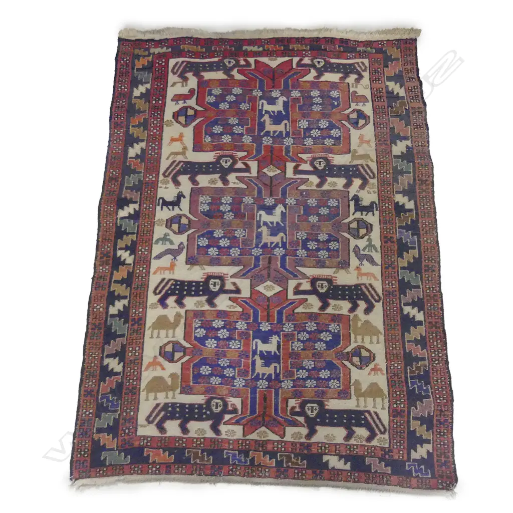 An extra weft handwoven Sumak rug Image 1++