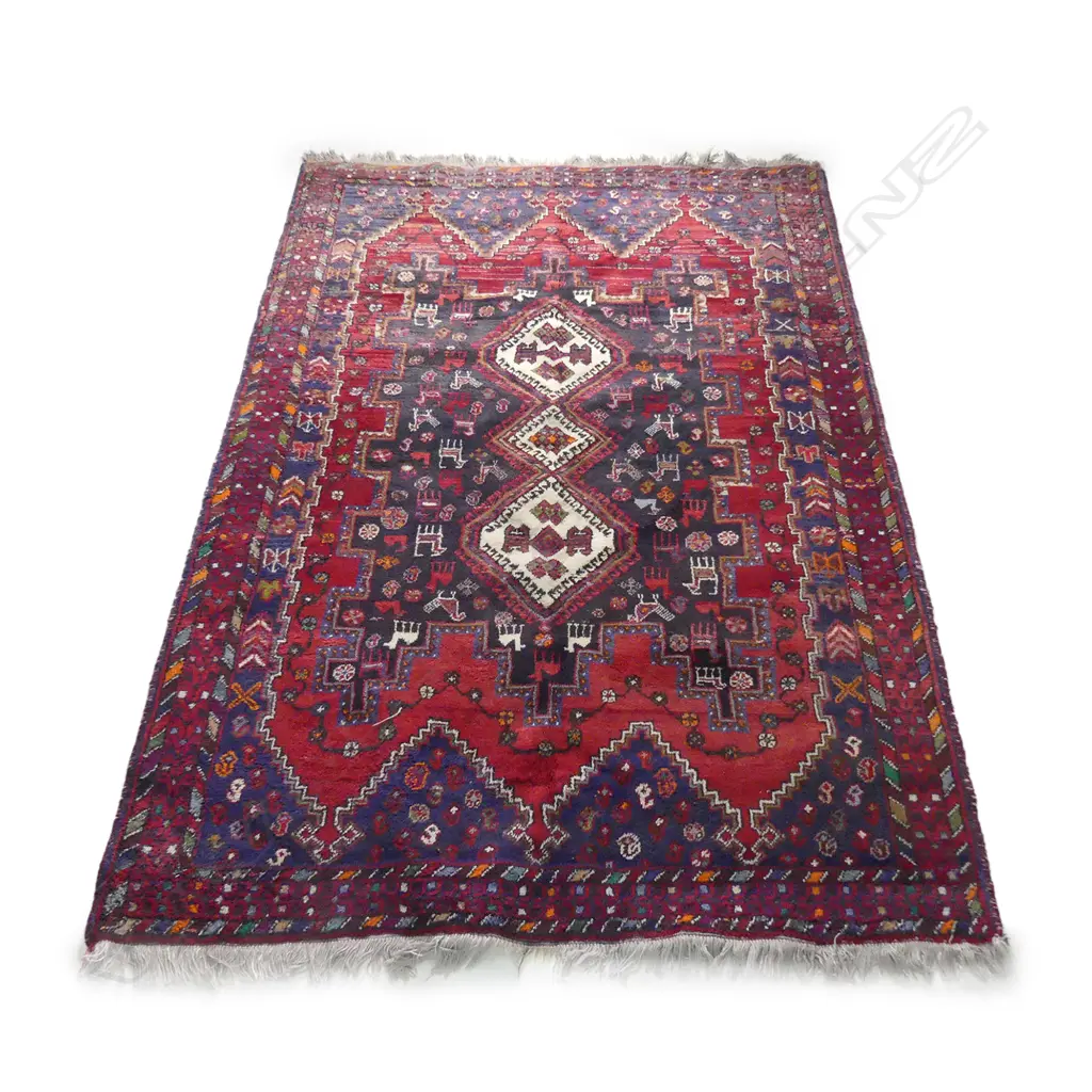 An Iranian Afshar/Sirjan hand knotted carpet Image 1++
