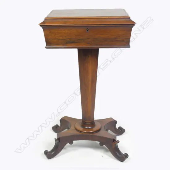 A Regency rosewood teapoy