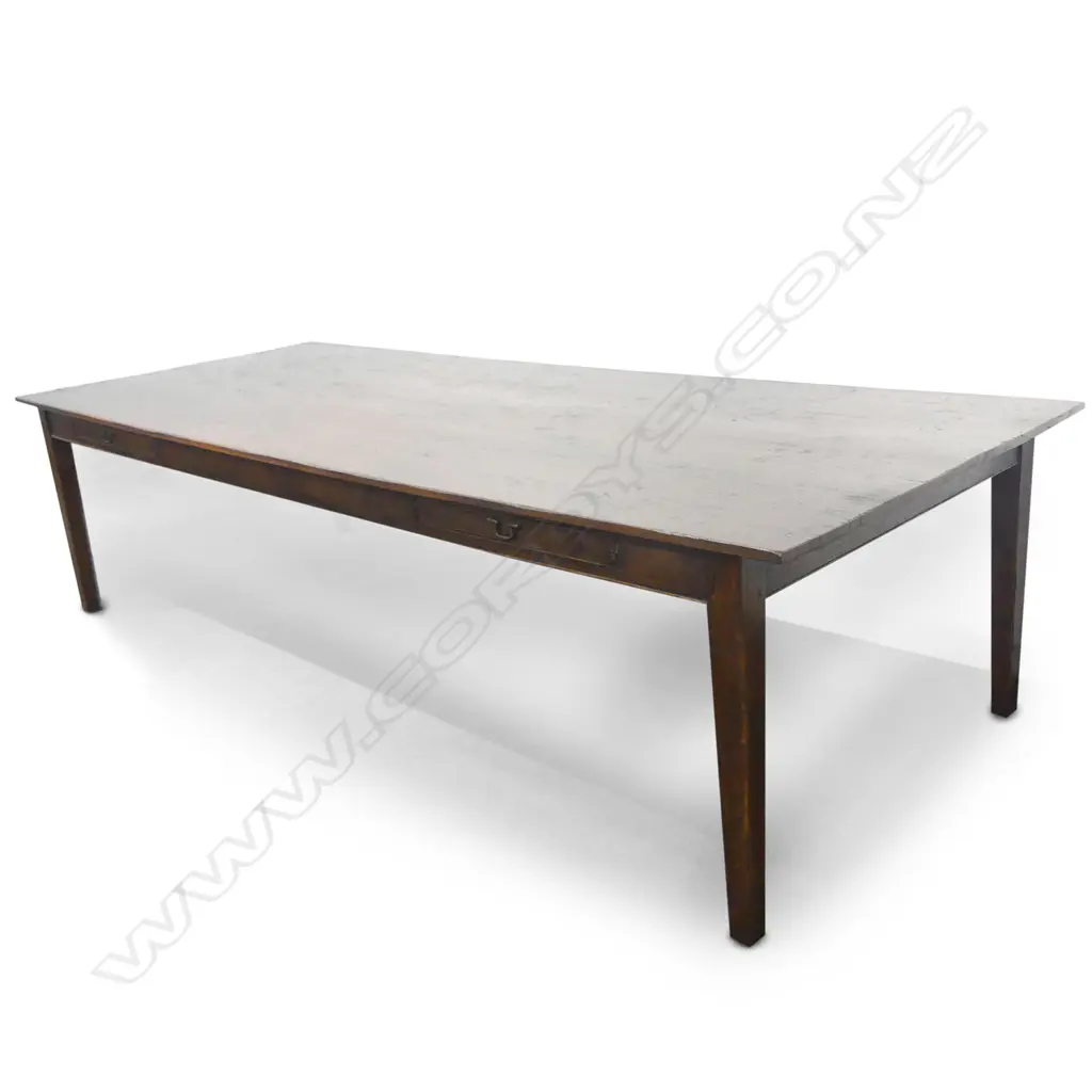 An oak French provincial style dining table Image 1++