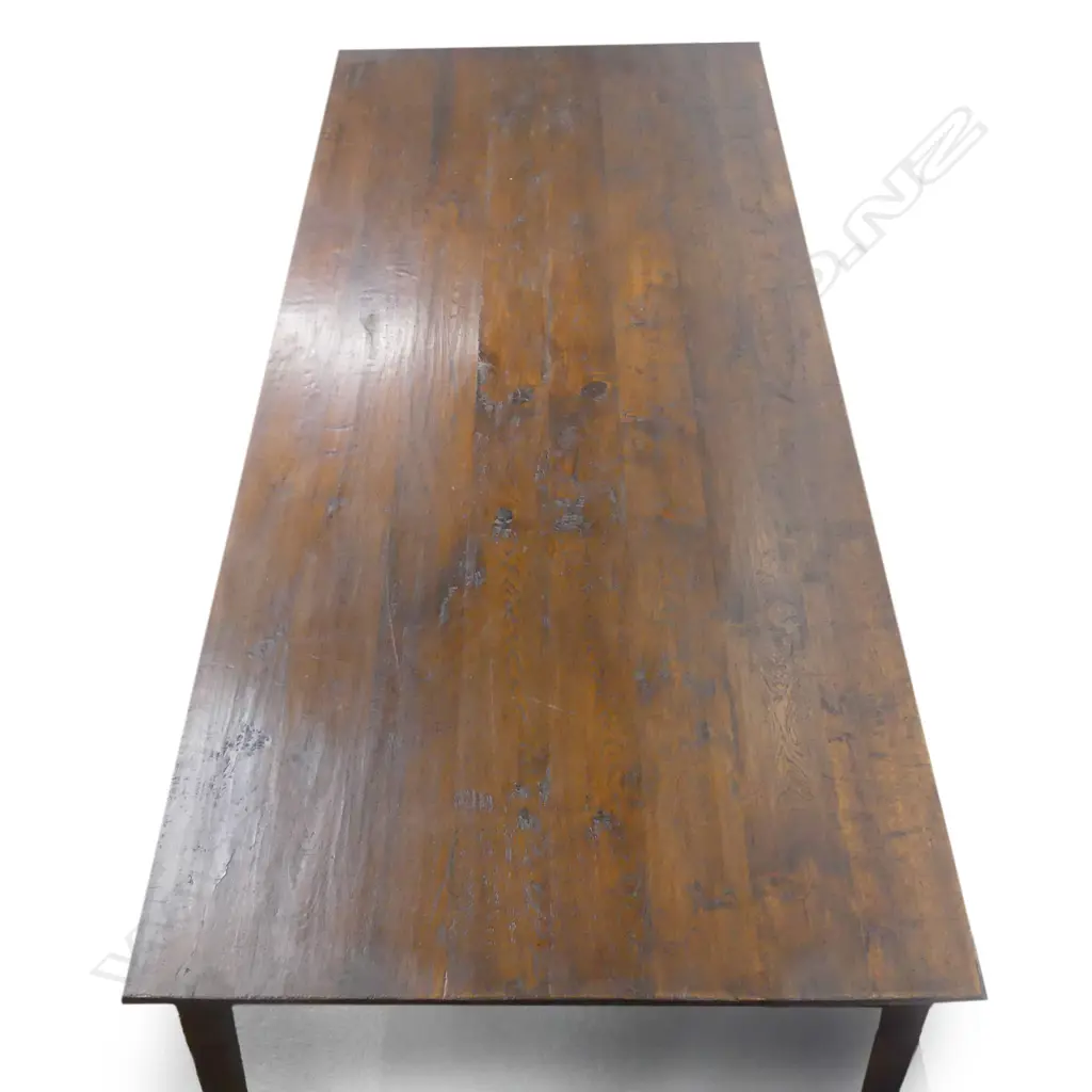 An oak French provincial style dining table Image 1++