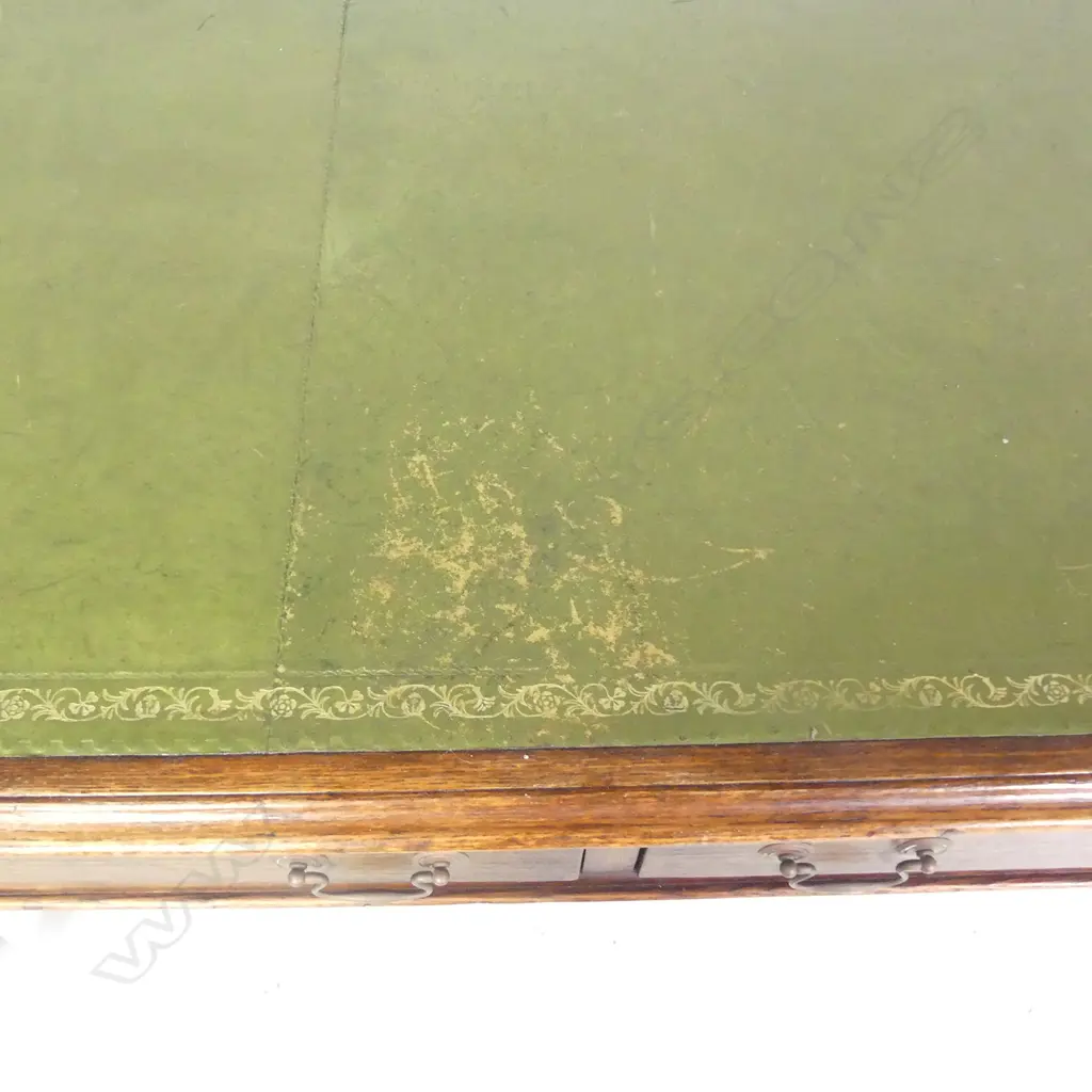 A Victorian oak library table Image 1++