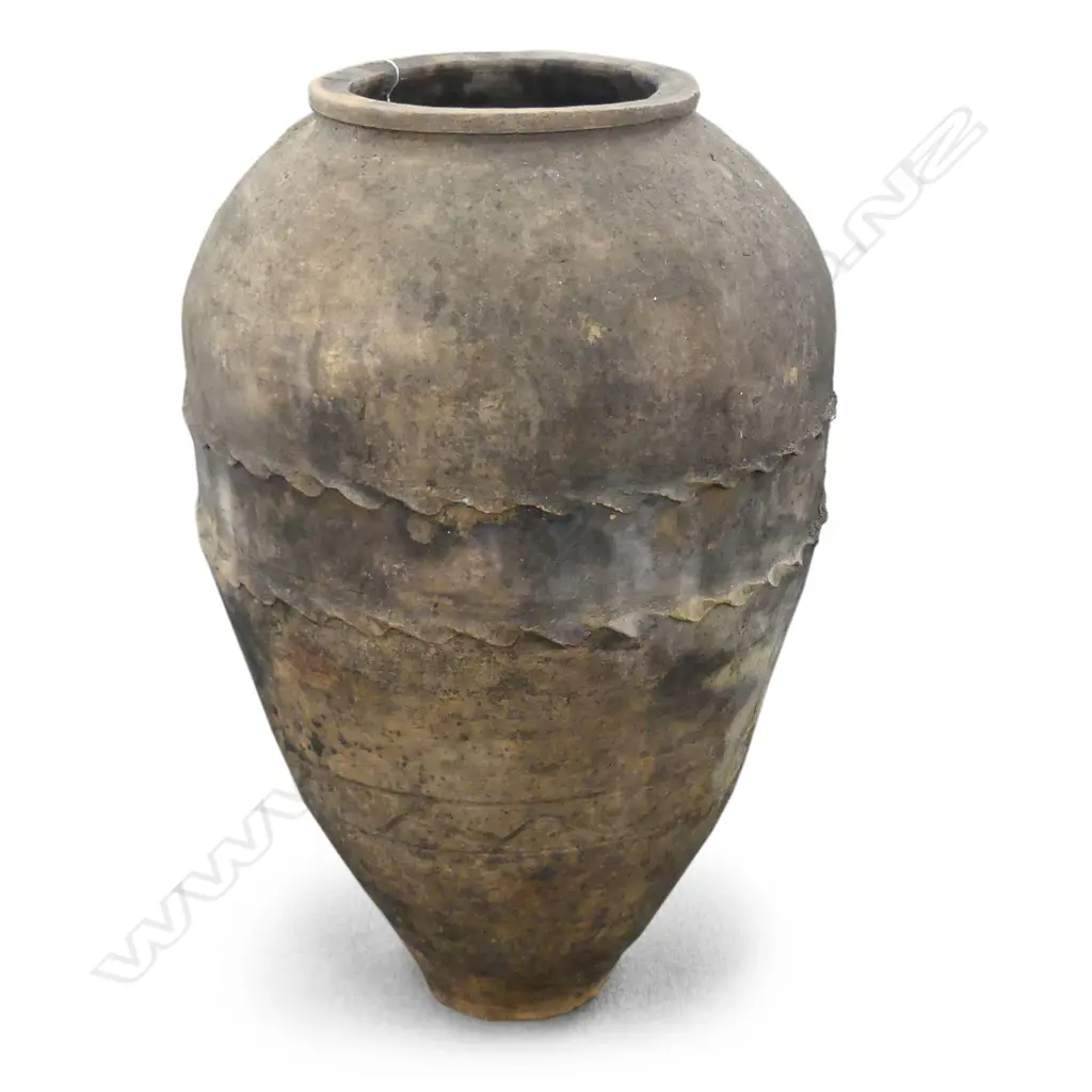 An old Turkish terracotta tall storage jar Image 1++