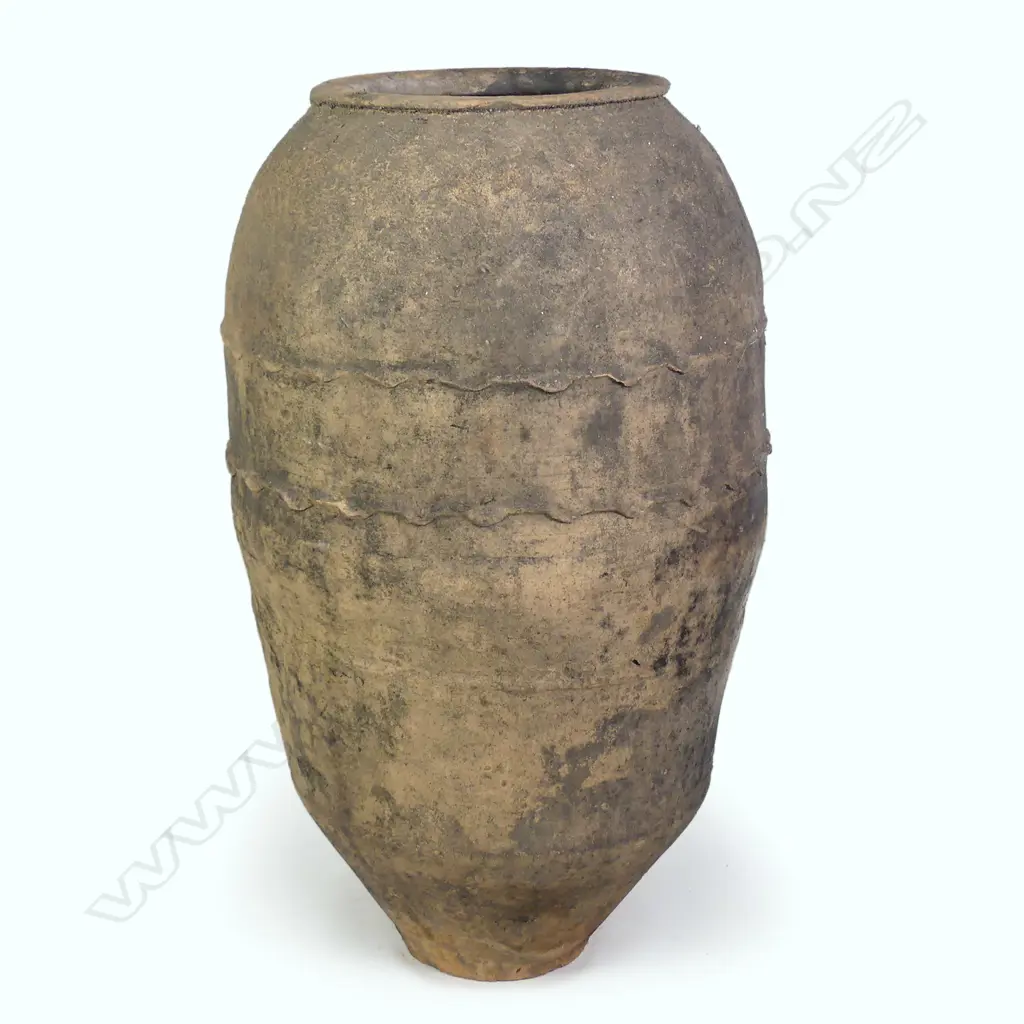 An old Turkish terracotta tall storage jar Image 1++