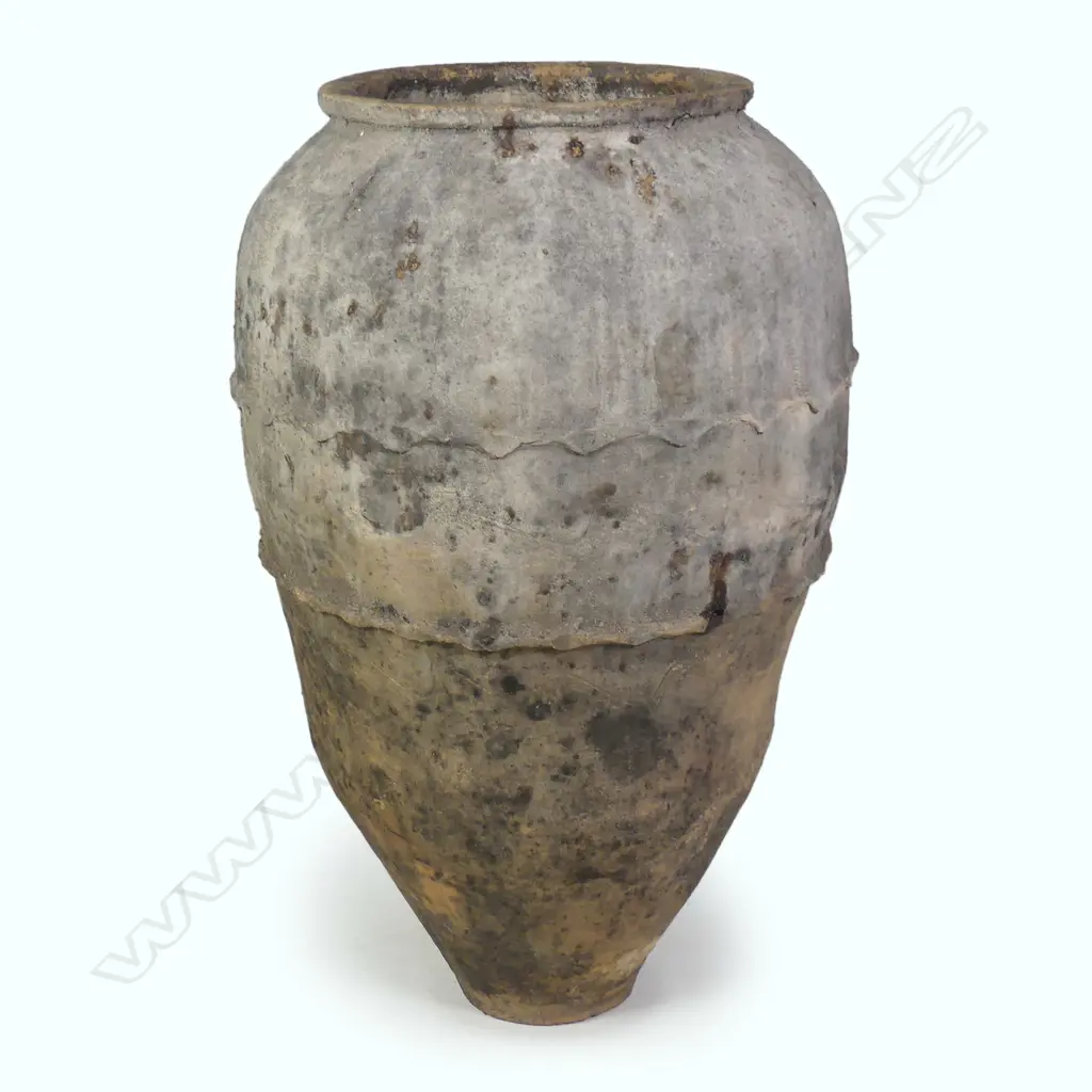 An old Turkish terracotta tall storage jar Image 1++