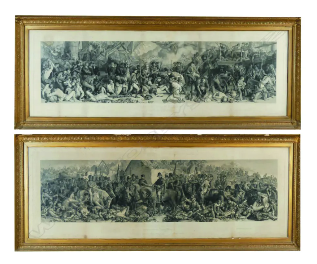 A pair of large Victorian engravings Image 1++