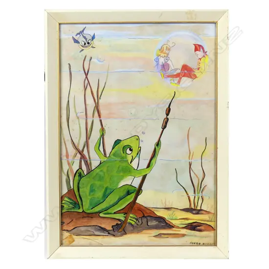 Two children's illustrations by Nancy Eccles