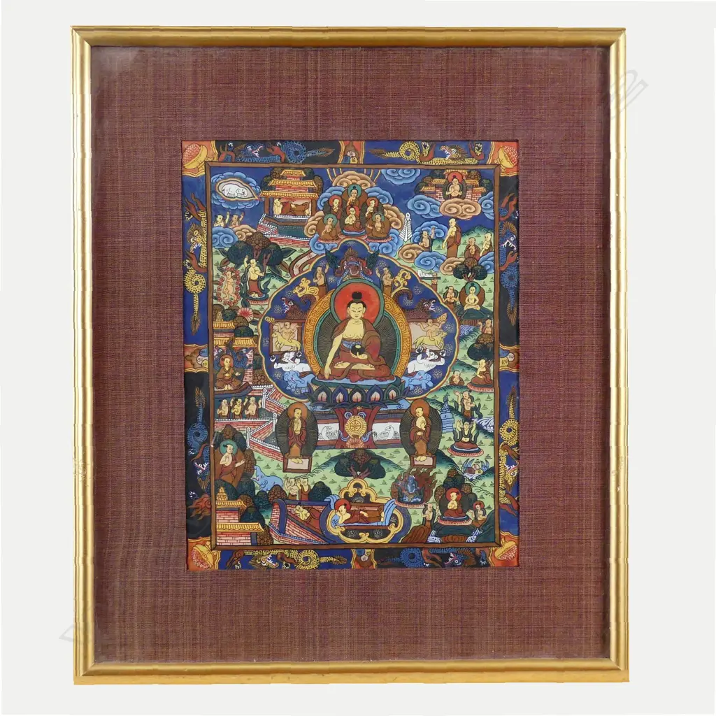A small Tibetan thangka Image 1++