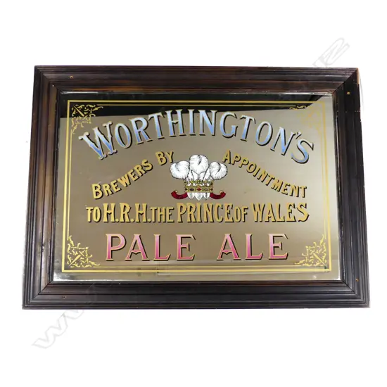 A Worthington's Pale Ale pub mirror