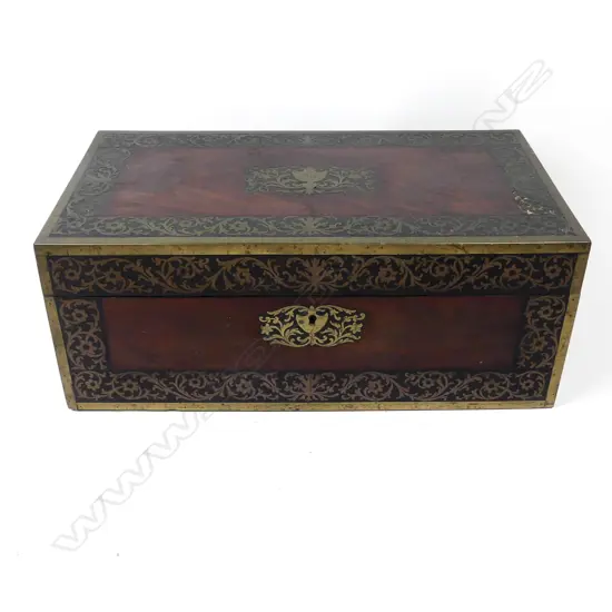 A large Georgian mahogany writing slope