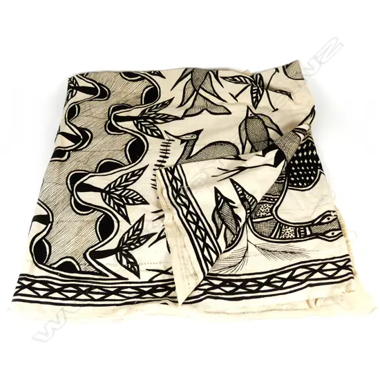 A large Senufo korhogo cloth panel