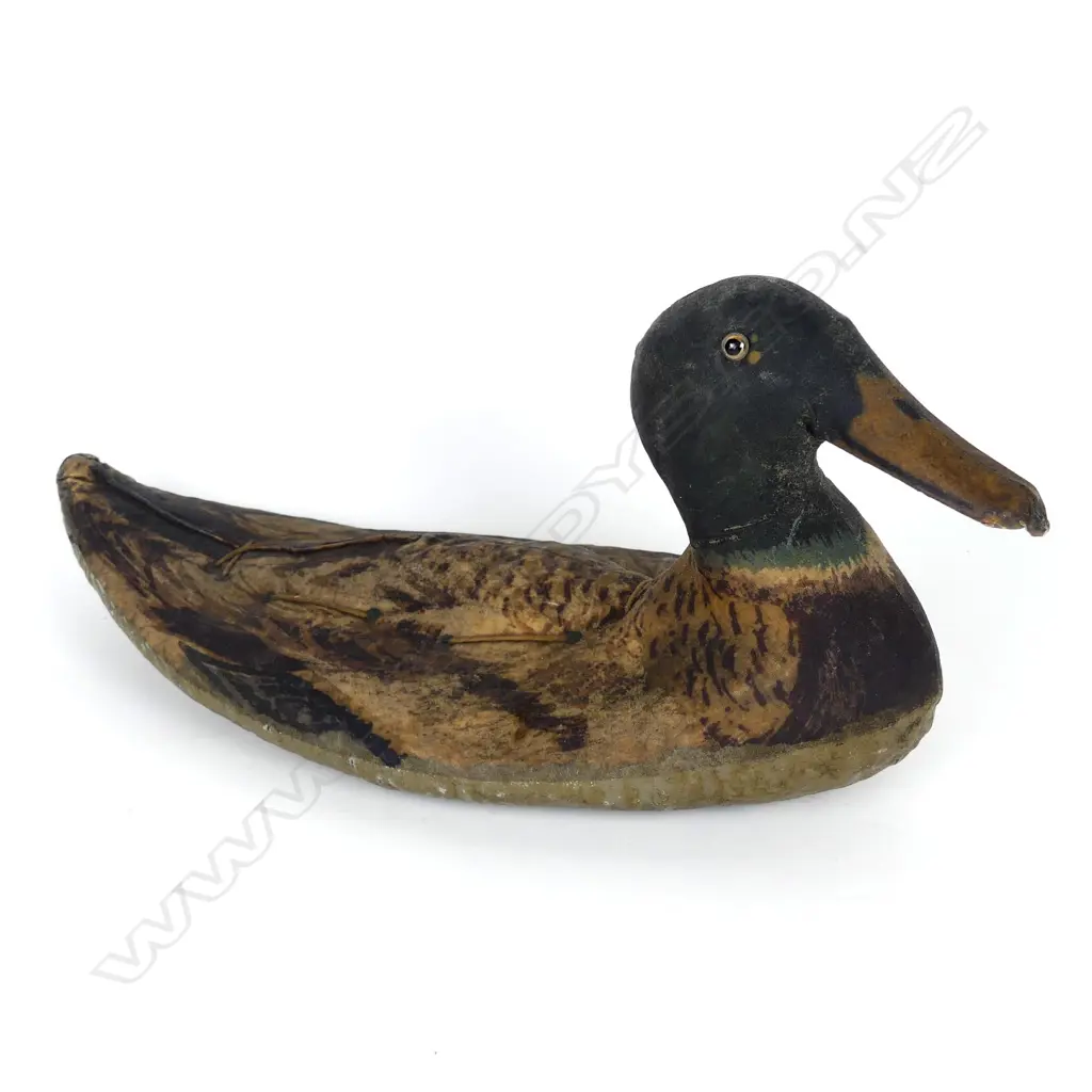 An early vintage fine weave canvas duck decoy Image 1++