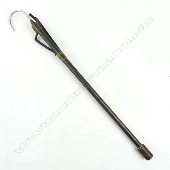 A vintage brass two-draw lady's gaff