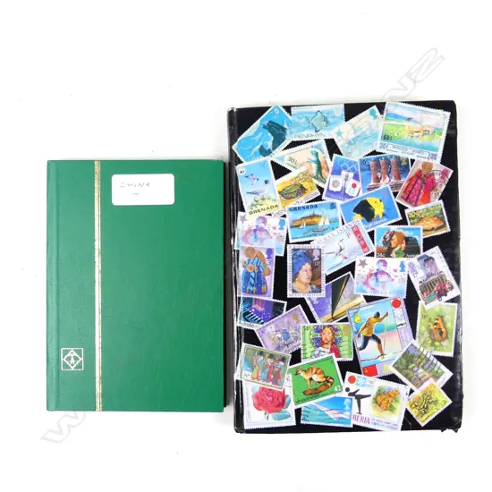 Two albums of Chinese stamps