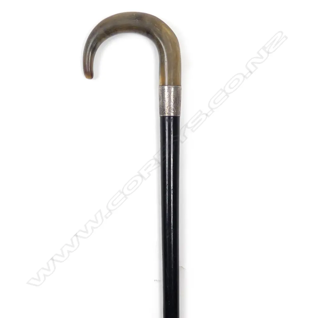A horn handled walking stick Image 1++