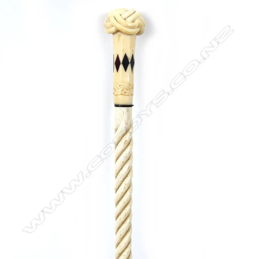 A fine 19thC mariner's walking stick Image 1++
