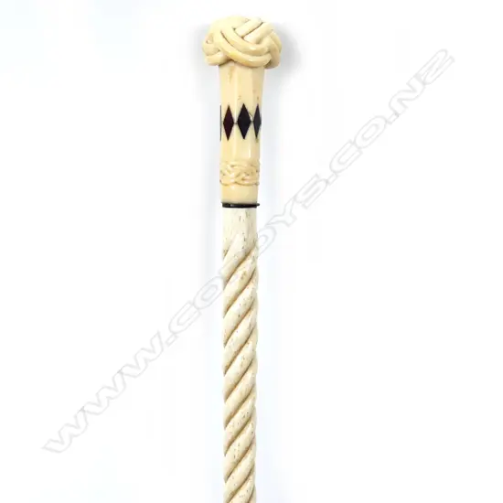 A fine 19thC mariner's walking stick