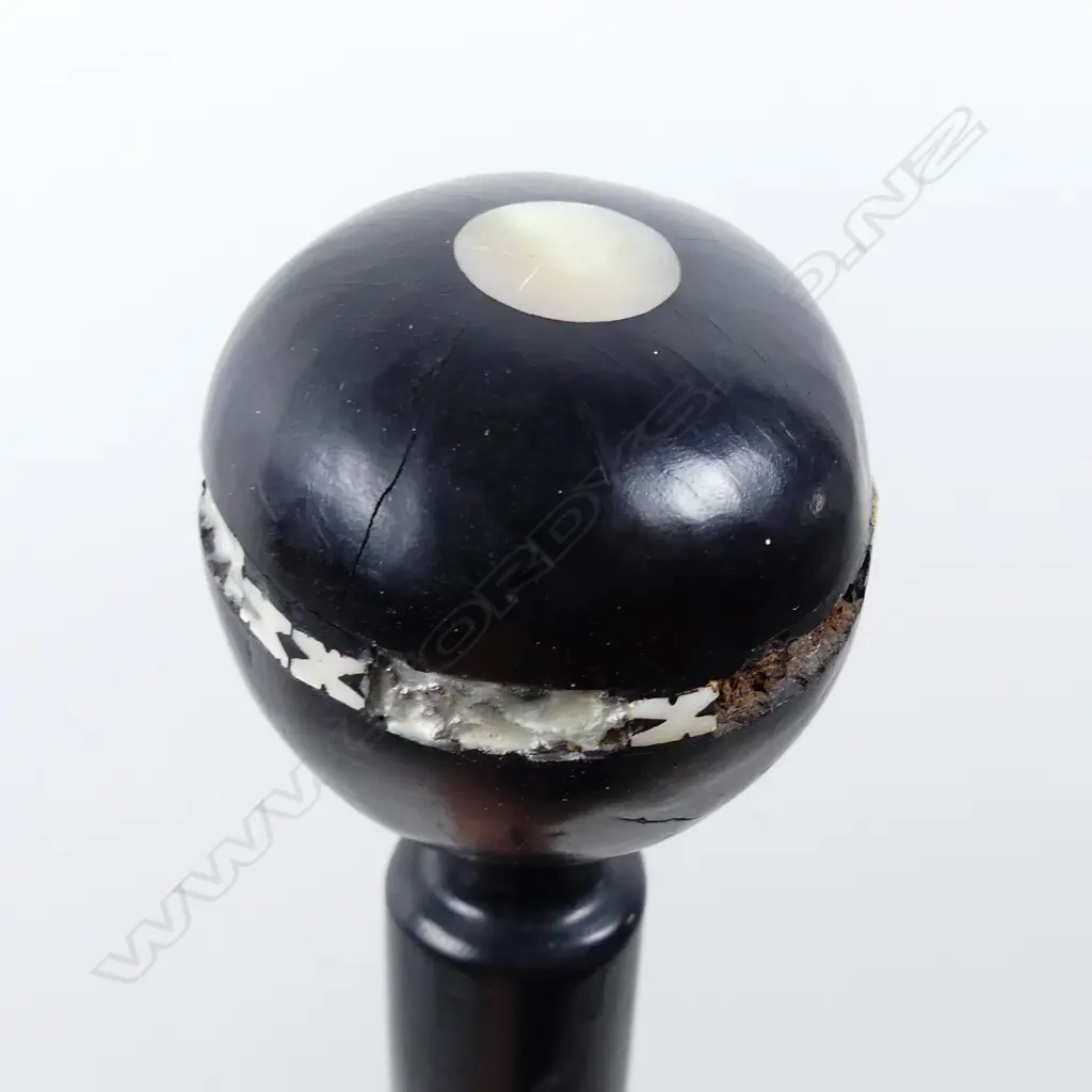 A vintage Solomon Islands ebony walking stick Image 1++