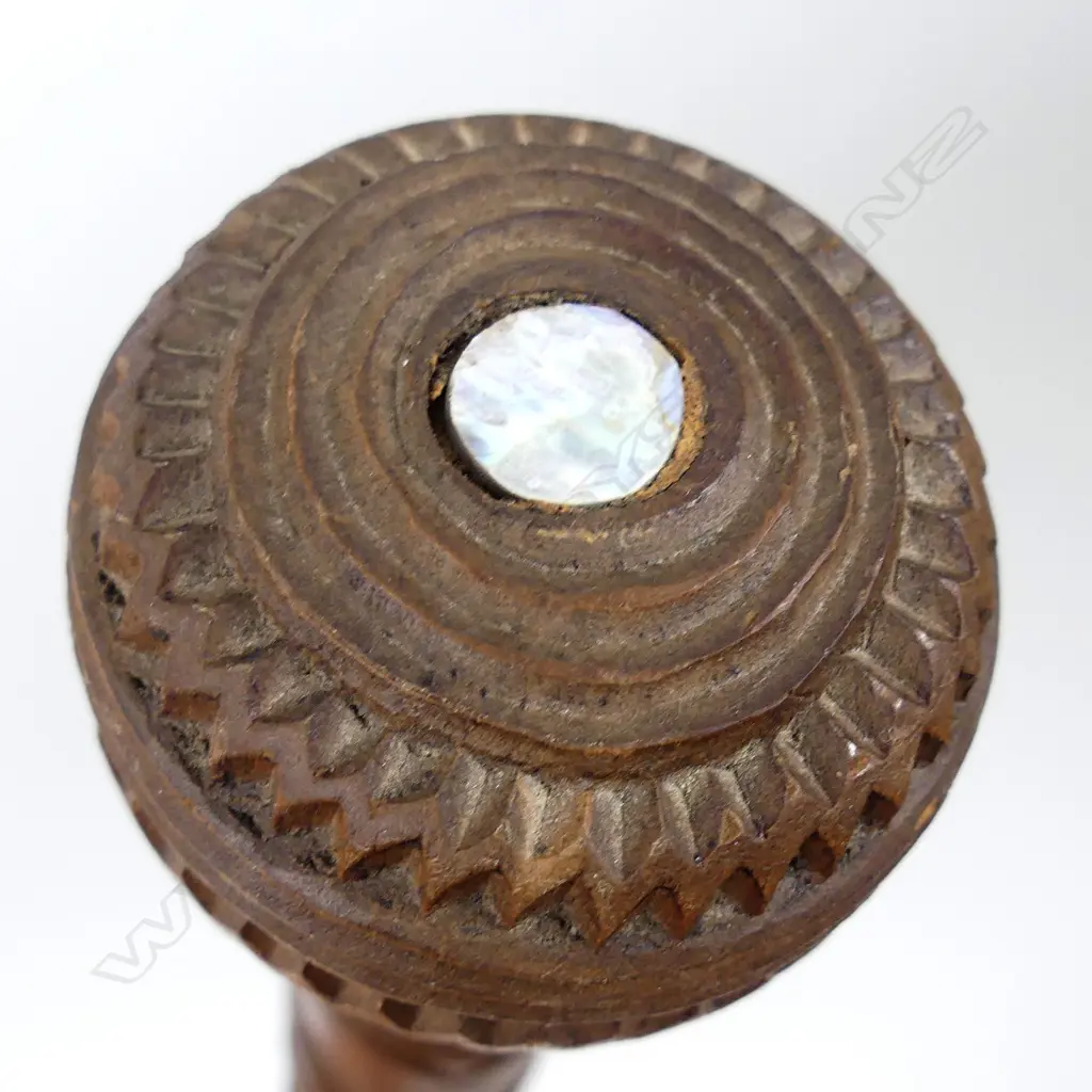 A Maori carved walking stick Image 1++