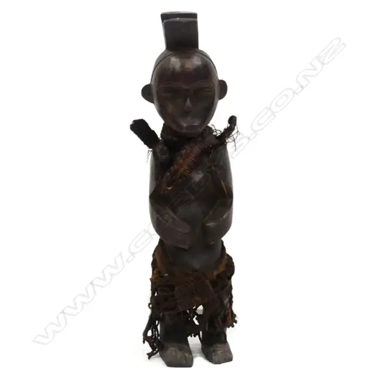 An Akye tribal carved figure