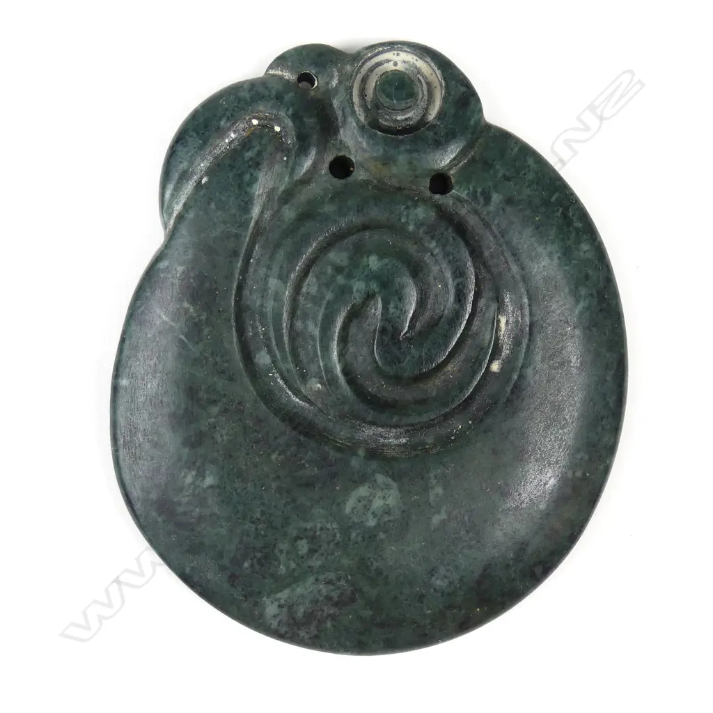A pounamu koropepe pendant Image 1++