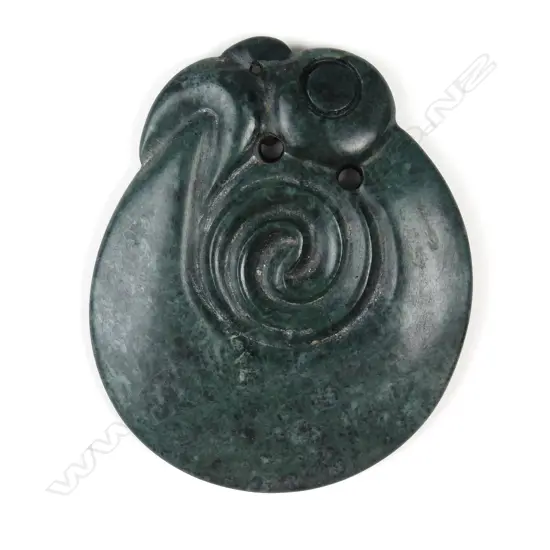A pounamu koropepe pendant