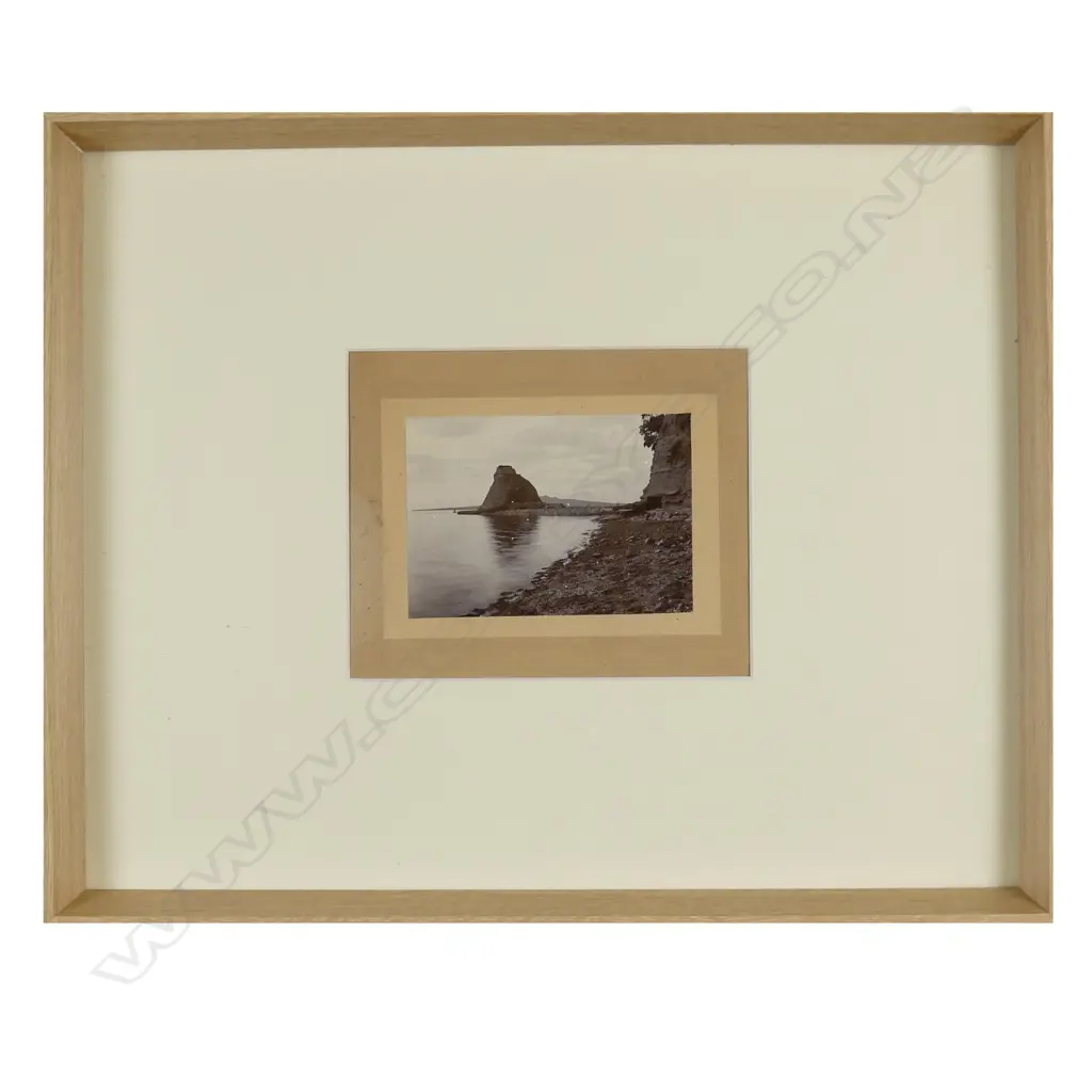A rare early photographic print of Britomart Point/Commercial Bay Image 1++