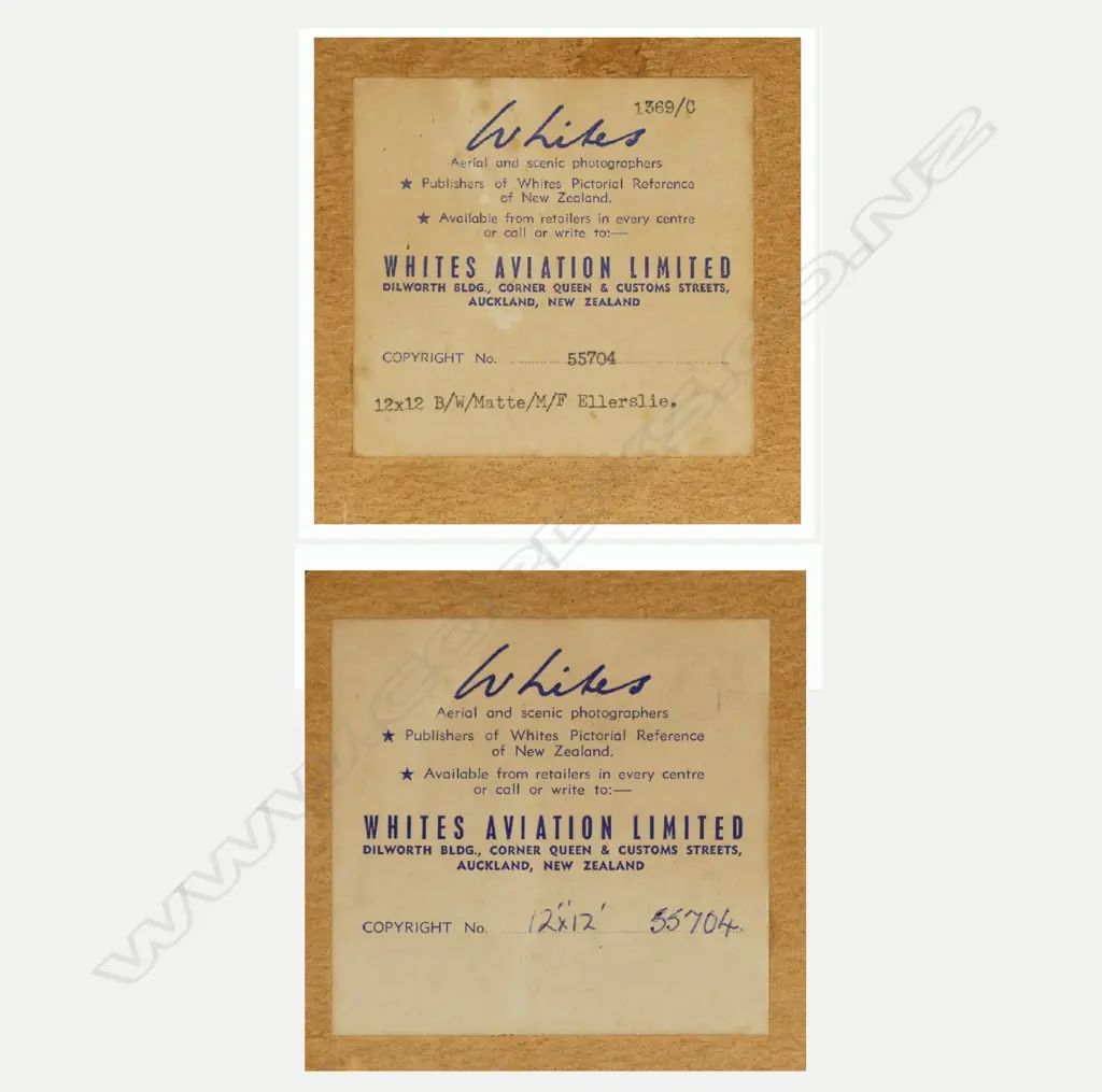 Two White's Aviation aerial photographs Image 1++