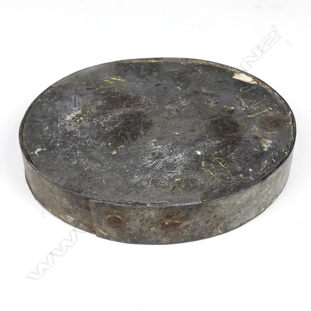 An early 20thC copper and lead casting mould of a Maori chief sleeping Image 1++