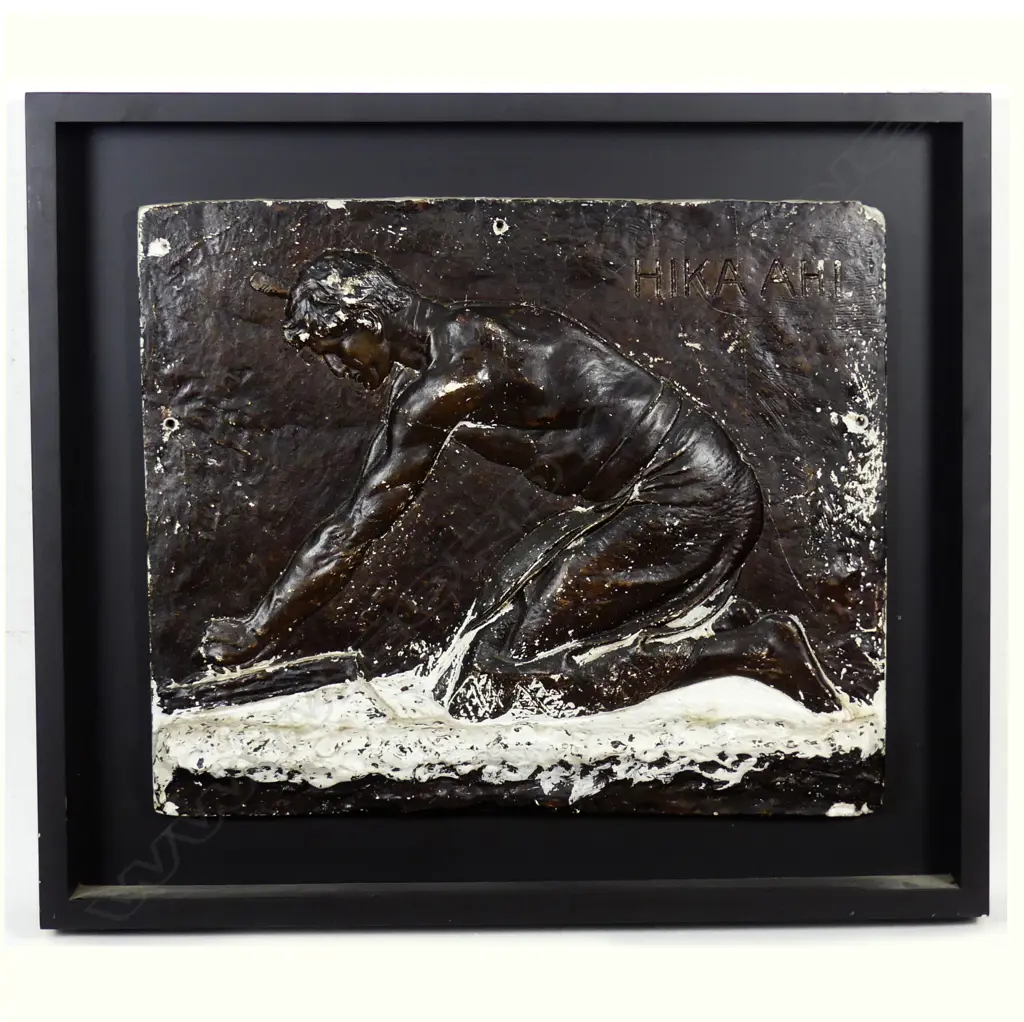 A Carrara plaster bronzed panel Image 1++