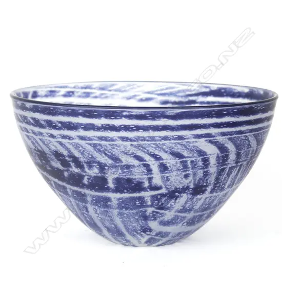 A Mike McGregor studio glass bowl