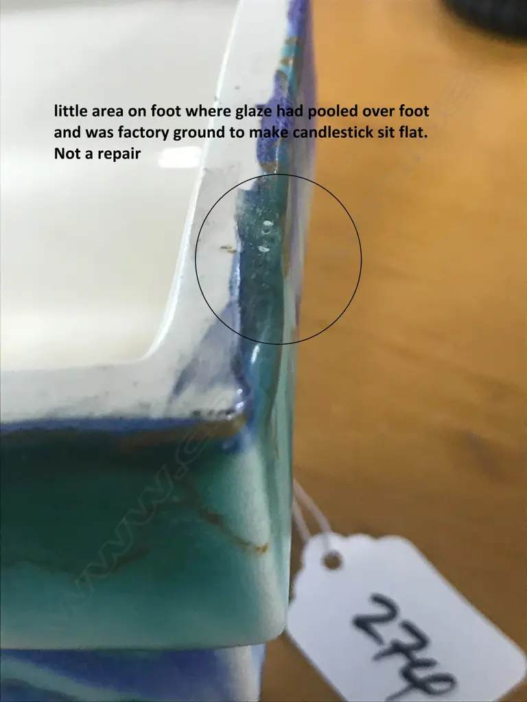 A Clarice Cliff candlestick Image 1++
