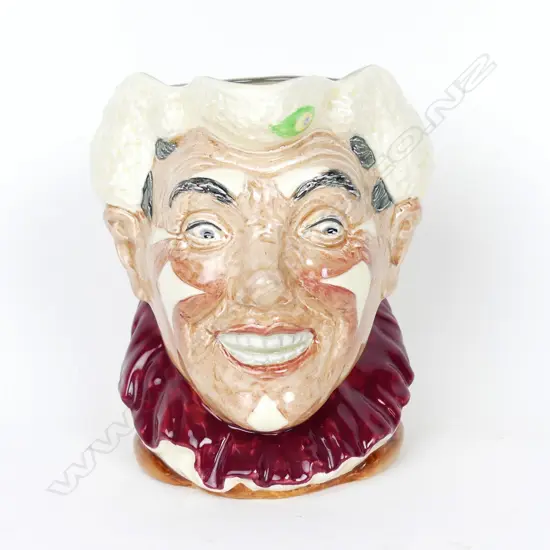Royal Doulton rare character jug "The White Haired Clown"