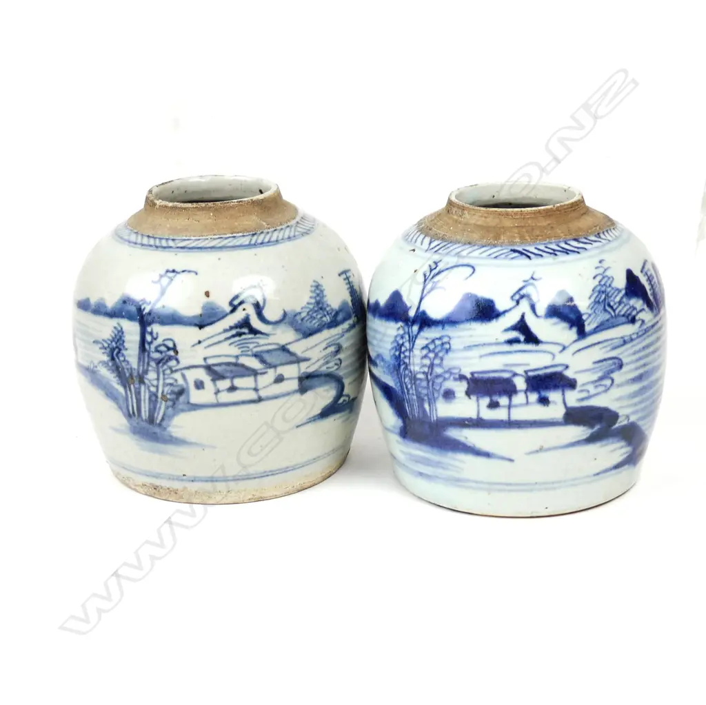 Two 19thC Chinese ginger jars Image 1++