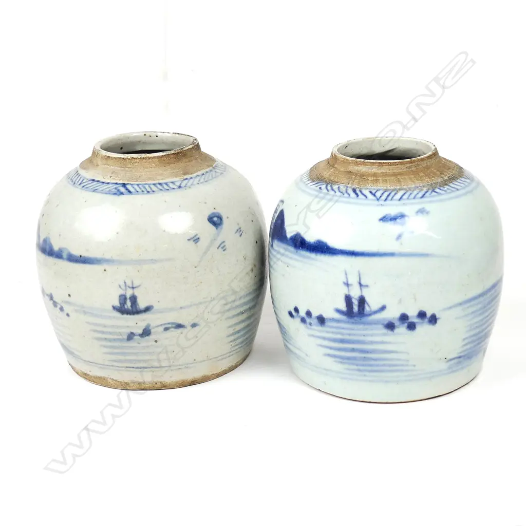 Two 19thC Chinese ginger jars Image 1++