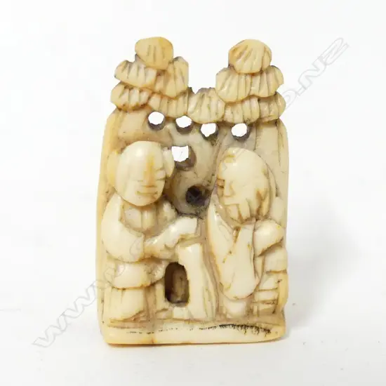 An old very small ivory netsuke