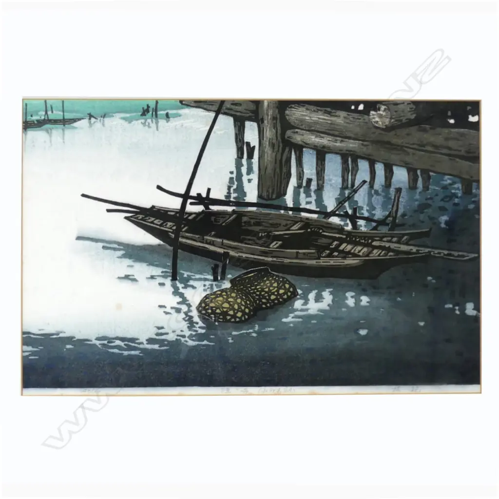 A Japanese shin-hunga woodblock print Image 1++