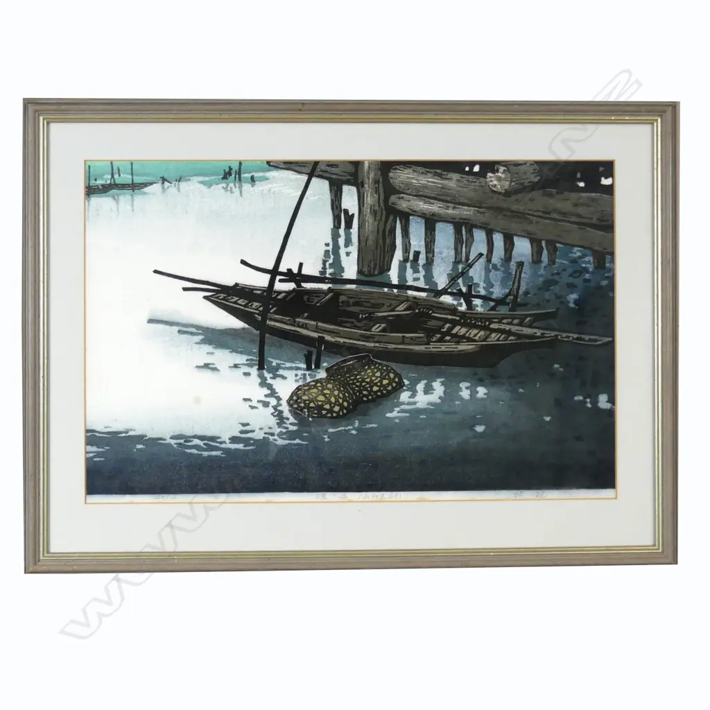 A Japanese shin-hunga woodblock print Image 1++