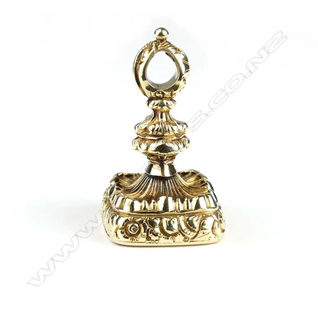 A 19thC gold plated seal Image 1++