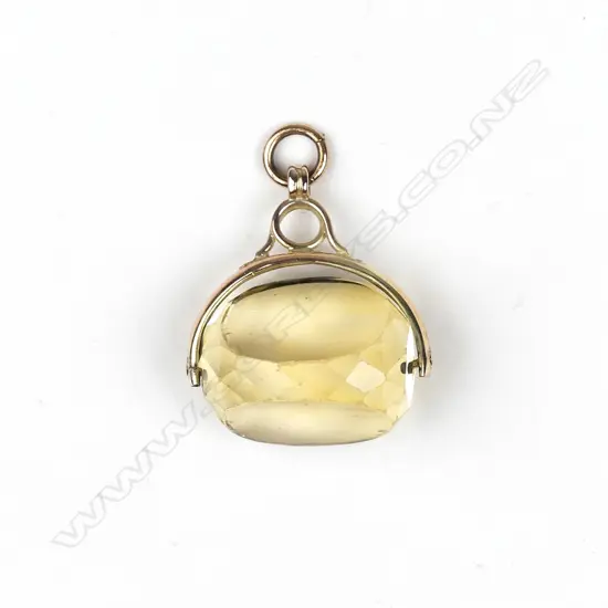 A 9ct gold and citrine spinner