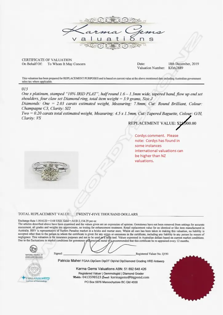 A platinum and diamond solitaire ring Image 1++