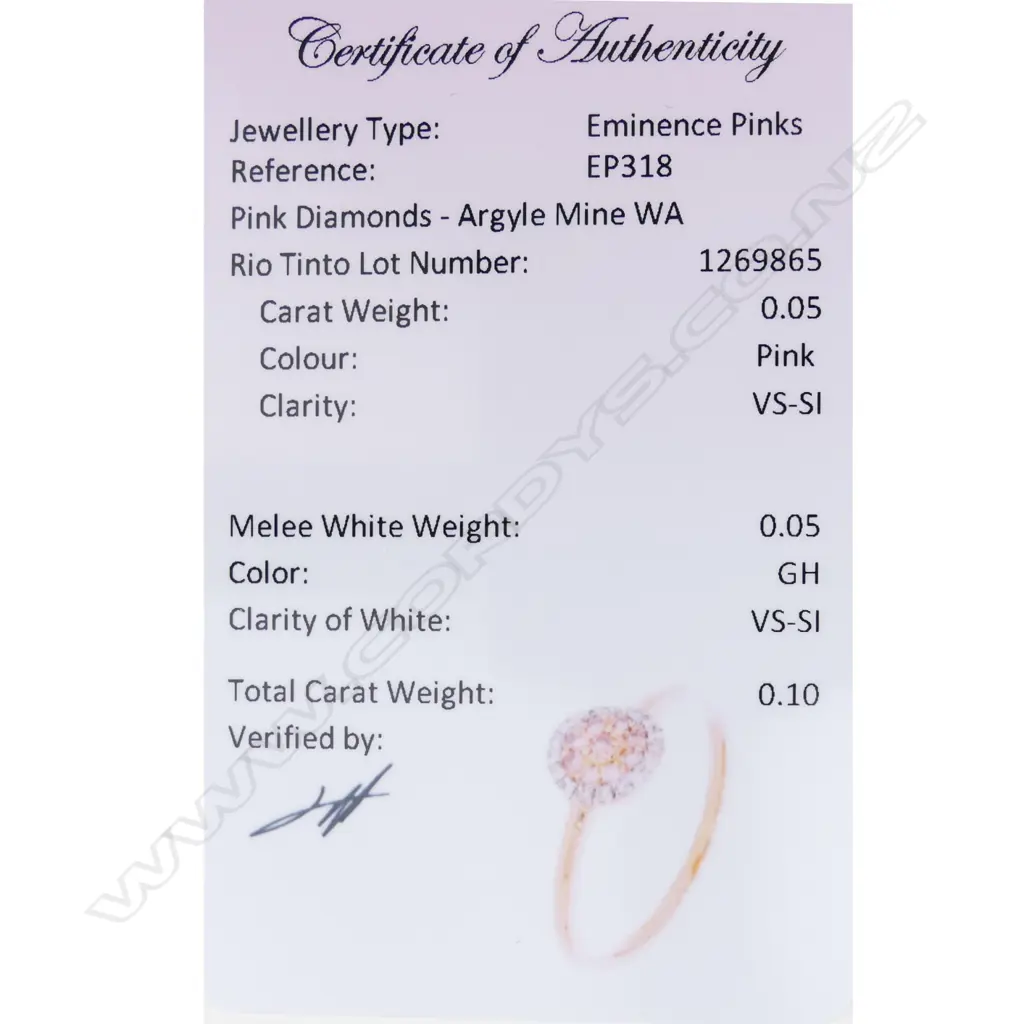 An 18ct rose gold and diamond ring Image 1++
