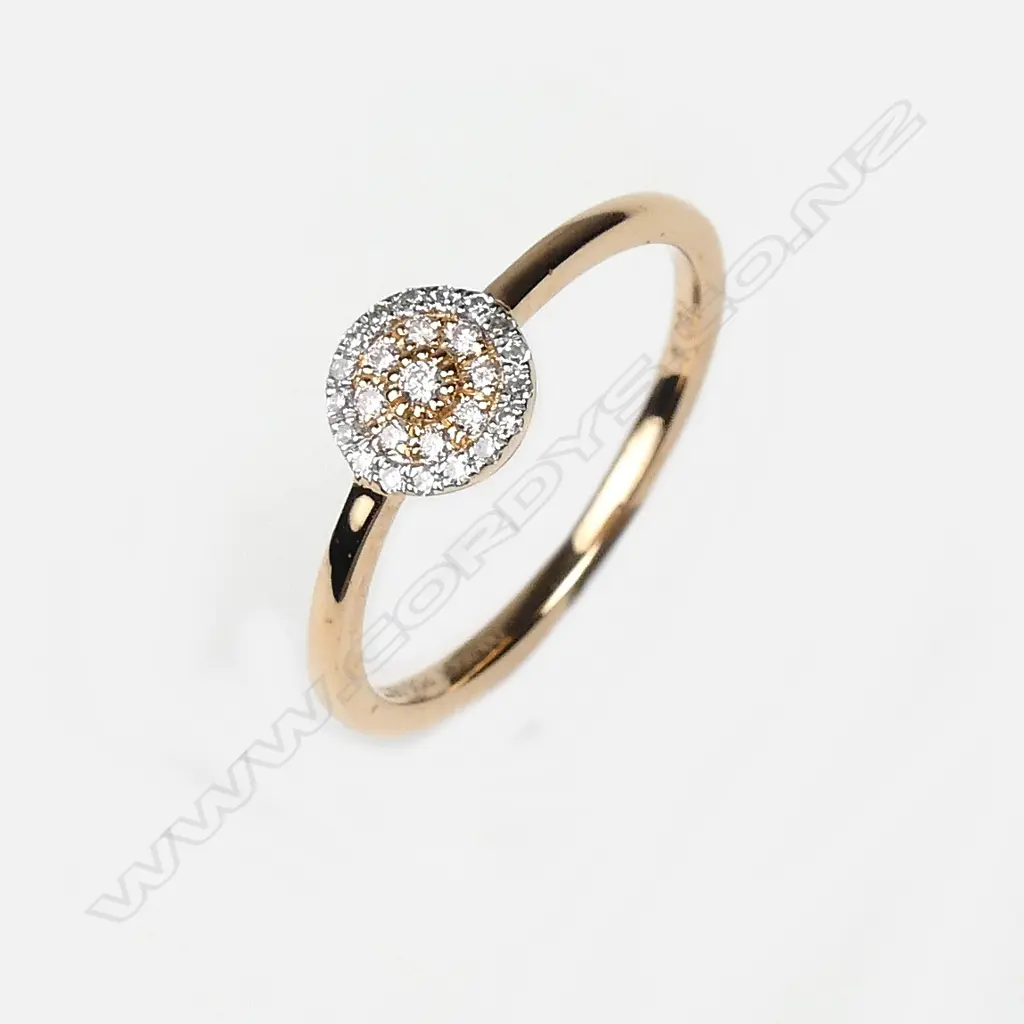 An 18ct rose gold and diamond ring Image 1++