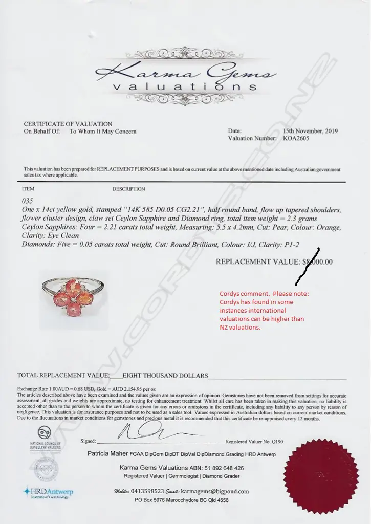 A 14ct gold sapphire and diamond ring Image 1++